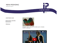 Tablet Screenshot of irenapodvorac.com